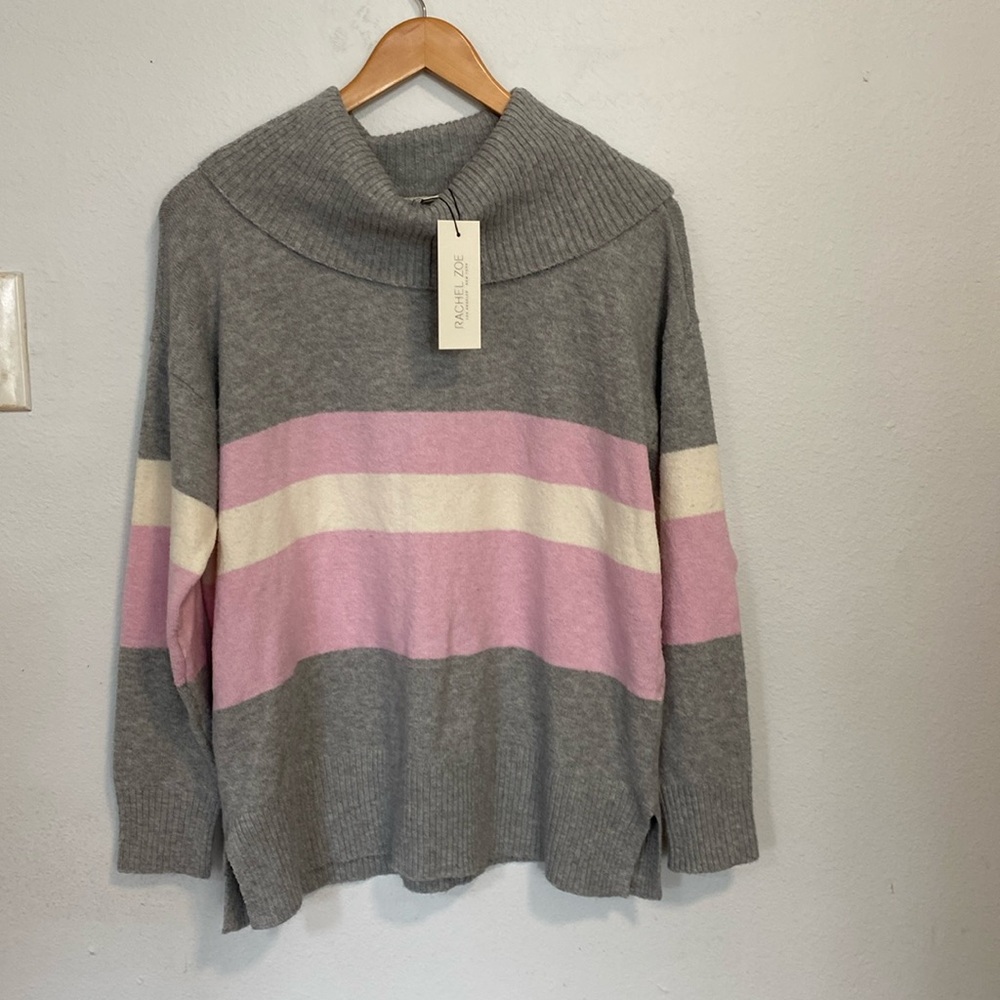 Rachel Zoe Cowl Neck Long Sleeve Pullover‎ Sweater Size M